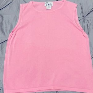 Vintage Lilly Pulitzer Pink Sweater Vest - L